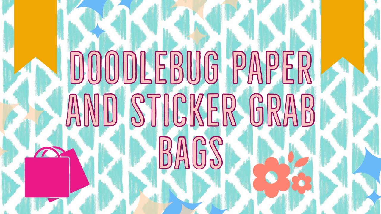 Doodlebug Paper and Stickers Grab Bags        Variety/Vibrant Colors