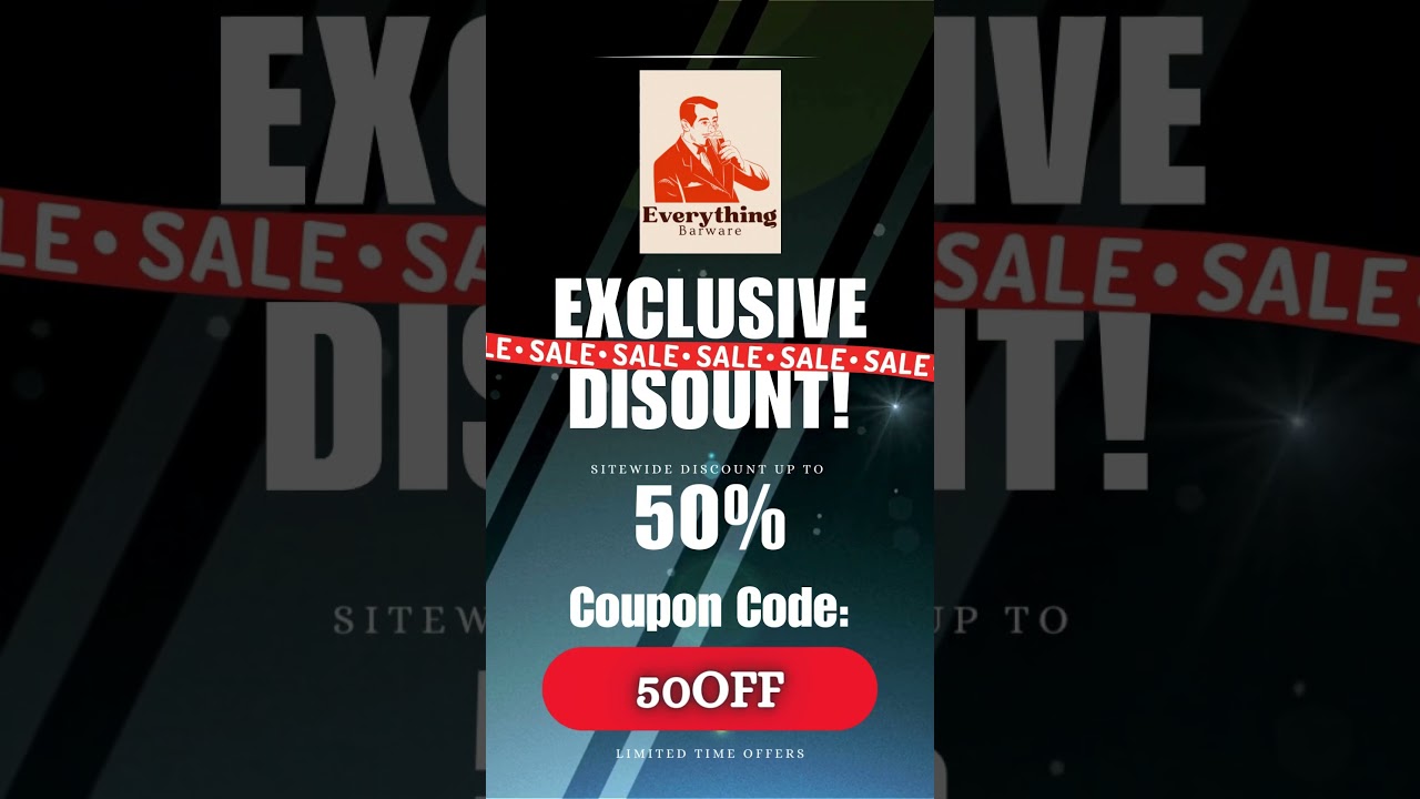 Everything Barware Sitewide Code! 