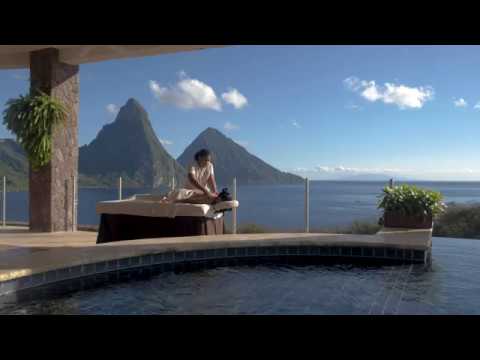 Video: Fiecare cameră cu piscină Infinity: Jade Mountain Resort din St. Lucia