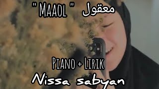 Maaol معقول Lirik Lagu   terjemahan   video terbaru Nissa Sabyan