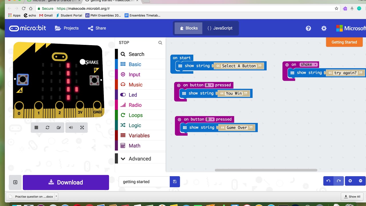 MicroBits: Game of Chance