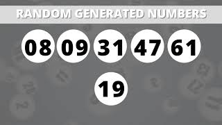 Generate My Lottery Numbers - Random Lucky Lotto Numbers