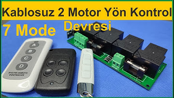 Kablosuz 2 Motor Yön Kontrol Devresi / Sınırsız Kumanda Tanımlama / Yüksek Güçlü