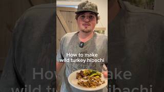 Cooking wild turkey hibachi #cooking #hunting #food #turkeyhunting