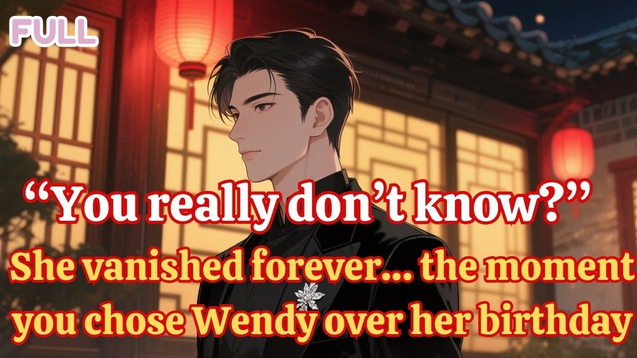 “You really don’t know She vanished forever… the moment you chose Wendy over her birthday ”