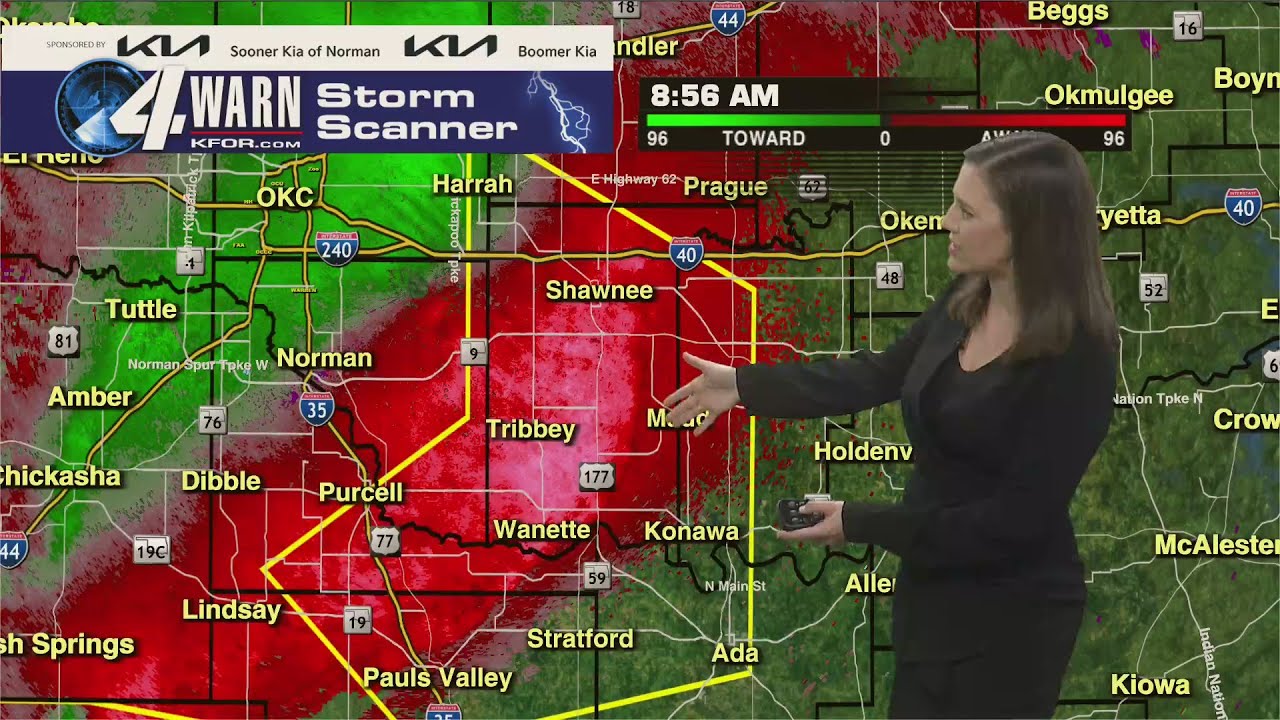 4Warn Storm Team tracks severe weather moving through Oklahoma