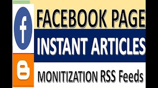 How to setup Facebook page instant article monetization Production RSS part-5  by GMMP!