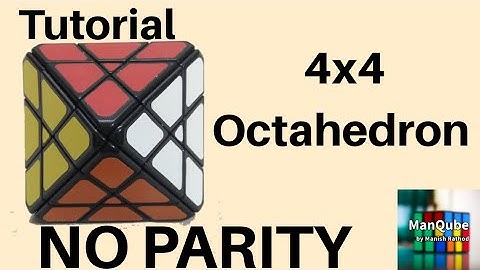 Lanlan 4x4 Octahedron Tutorial | octahedron 4x4 | Octahedron 4x4 without Parity