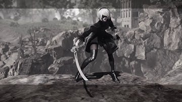 NieR:Automata Route C prologue Part 4 2B Infected