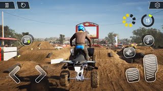 Quad Bike Stunt and racing adventure gameplay video. screenshot 1