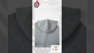 Medium Grey Drawstring Hooded Button Up Drop Shoulder Sweater Cardigan