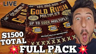 Full Pack! $50 Goldrush Multiplier Ticket!!! | Scratch Life