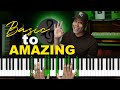 Basic to Amazing Substitution &quot;Drop 2&quot; Piano Chords - 3 Steps!