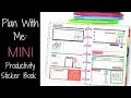Plan With Me: Productivity Mini Sticker Book