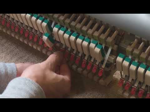 小伙暑假在家维修钢琴的琴键，repair piano key - YouTube