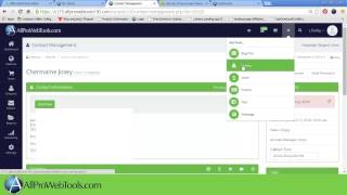 Adding a contact in AllProWebTools 3.0