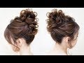 ☆簡単なお団子ヘアアレンジ ！浴衣に似合う！　くるりんぱ１つとお団子を作るだけ！Hair styling Hair arrangement 头发　헤어EASY Updo Hairstyle