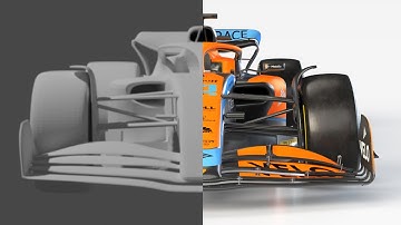 Mclaren f1 2022 car in blender