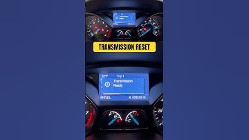 RESETTING FORD FOCUS TRANSMISSION CONTROL MODULE