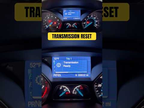 RESETTING FORD FOCUS