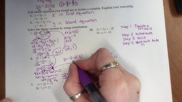6.2 Solve Linear Systems By Substitution