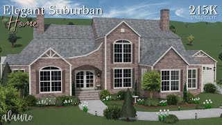 Elegant Suburban Home - 215K Exterior - Bloxburg Speed Build | Roblox Elegant Suburban Home - 215K Exterior - Bloxburg Speed Build | Roblox