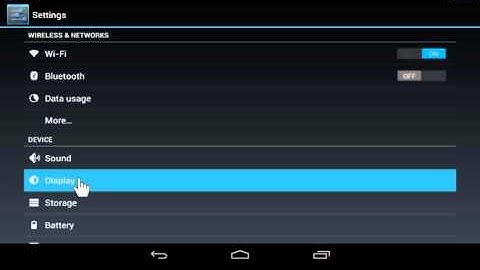 Google Nexus Modify the Sleep Screen Time