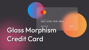 Coding a glass morphism credit card (keyboard ASMR)