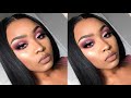PINK GLITTER CUT CREASE | VALENTINE'S DAY SULTRY SLAY
