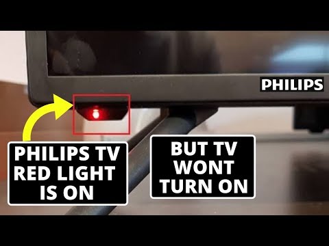 How to Fix Philips TV Wont Turn On Red Light On    Philips TV Not Working