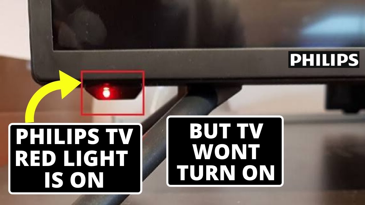 fond pen krans How to Fix Philips TV Wont Turn On Red Light On || Philips TV Not Working -  YouTube