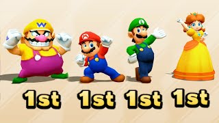 Mario Party The Top 100 - Wario Vs Mario Vs Luigi Vs Daisy(Very Hard Difficulty)| Cartoons Mee
