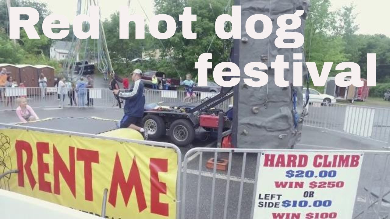Red Hot Dog Festival Dexter Maine 2016 4k drone footage YouTube