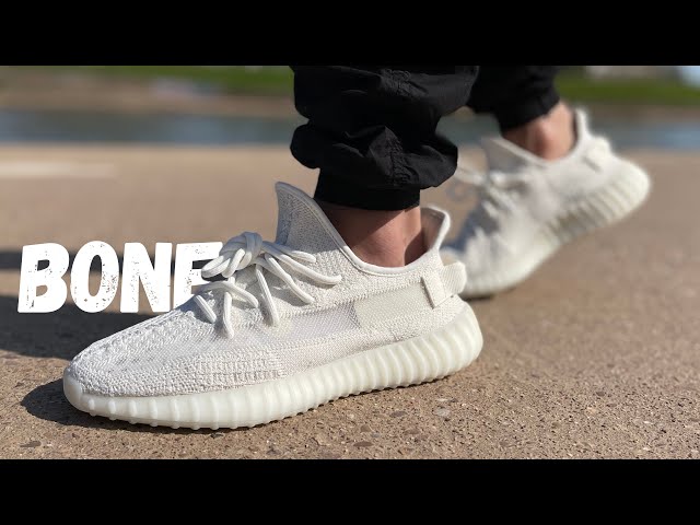 They Used The OLD Material! Yeezy 350 Bone Review & On Foot - YouTube