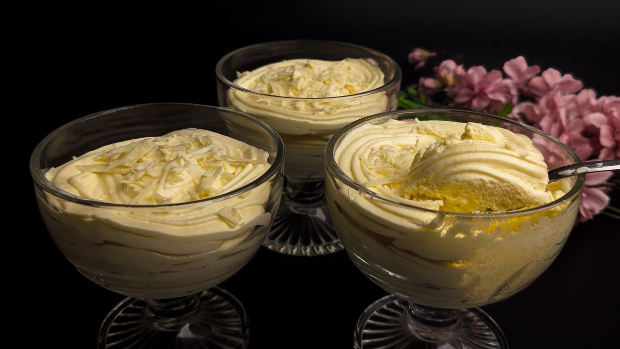 White Chocolate Mousse So Light And Fluffy, It Melts In Your Mouth!