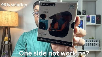 Boult audio Z40 pro one side not working || How to reset boult z40 pro