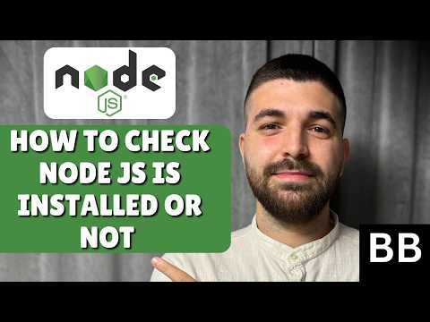 How To Check/Know Node JS Is Installed Or Not