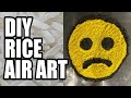 DIY RICE &quot;AIR&quot; ART??? - Man Vs Art #6