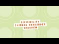 Divisibility|Chinese Remainder Theorem|Number Theory