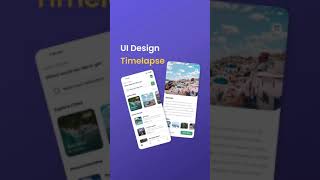 Travel App UI Design using Figma #shorts #travel