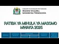RATIBA YA MIHULA YA MASOMO KWA MWAKA 2025 MIHULA YA MASOMO 2025 RATIBA YA MIHULA YA MASOMO KWA MWAKA 2025 MIHULA YA MASOMO 2025