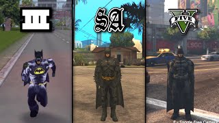 La EVOLUCIÓN de los MODS de BATMAN en la saga GTA