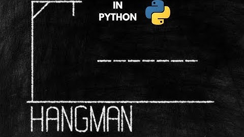 ASMR Programming: A hangman game using python