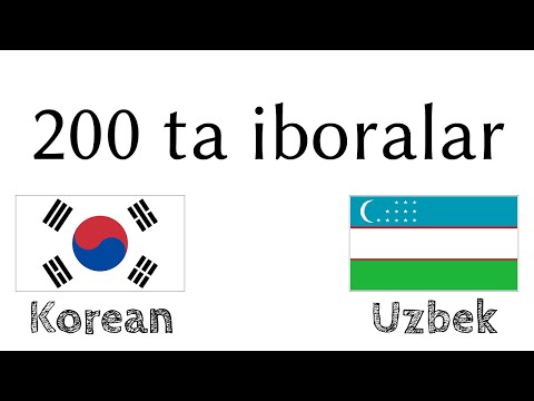 200 ta iboralar - Koreyscha - Oʻzbekcha