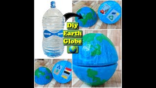 نشاط مجسم الكرة الأرضية ♻️ | Diy Earth globe