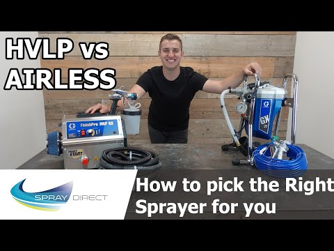 How to pick the right Type of Sprayer for you - HVLP vs Airless