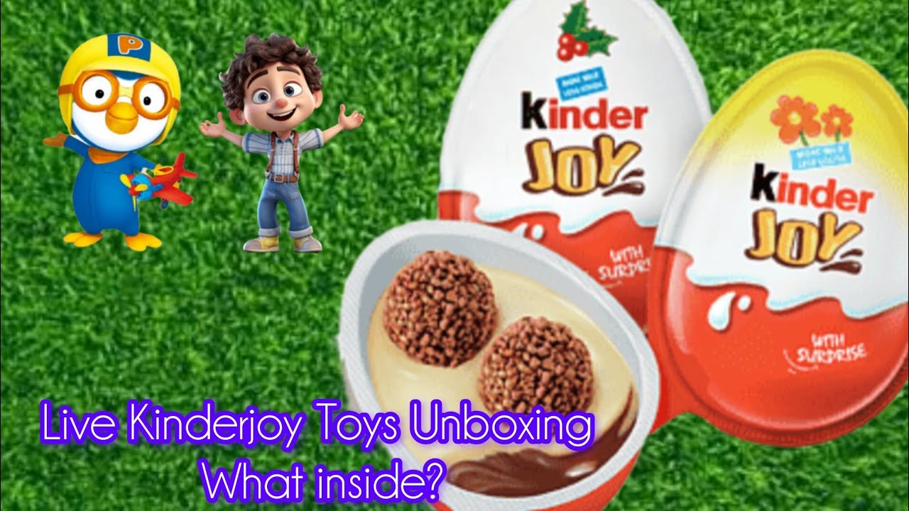 Unboxing kinderjoy Eggs Surprise ASMR🧸 is live!What inside In Joy Eggs Toys Reveal