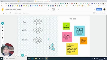 Layer Puzzle Cube Drawings using Jamboard