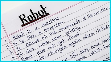 10 lines on ROBOT. Short Essay on Robot in english, Few lines on robot for kids.
