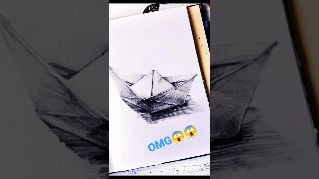 How to draw a boat easy।। amazing  drawing 😱